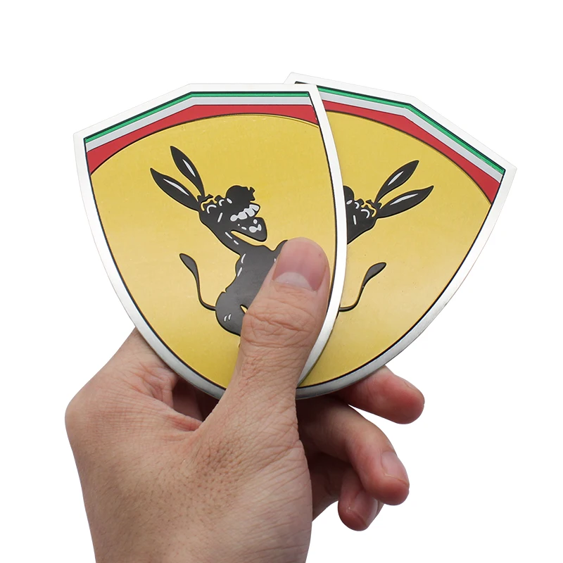 3D осел автомобильные наклейки логотипы алюминиевый значок на багажник эмблема