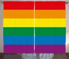 Шторы Pride горизонтальные радужные цветные флаги парад геев свобода равенство любовь тема гостиная спальня окно домашний декор
