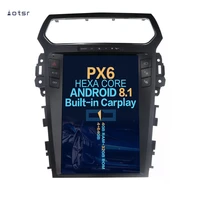 aotsr tesla 12 1 vertical screen android 8 1 car dvd multimedia player carplay gps navigation for ford explorer 2011 2019