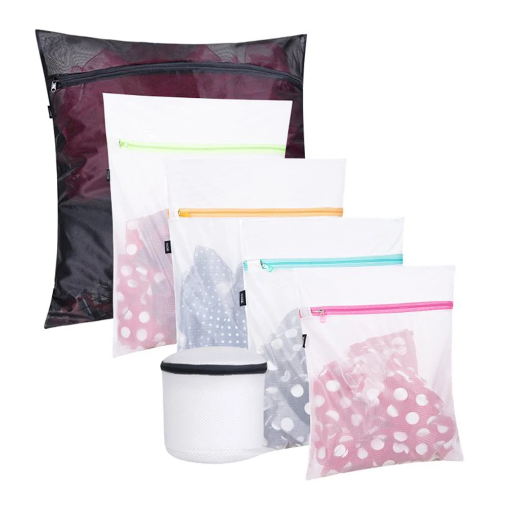 12Pcs Resuable Flower-type Household Reusable Washing Machine Lint Mesh Bag And Washing Bag Reusable Hair Remover