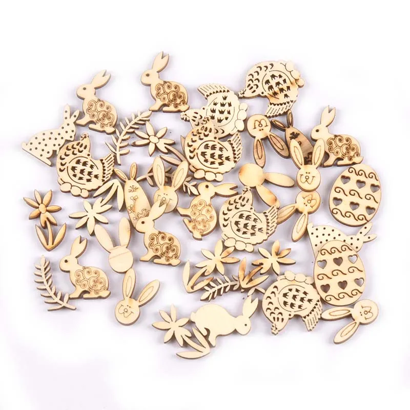 25 шт. деревянные ломтики кролика 25-30 мм | Дом и сад