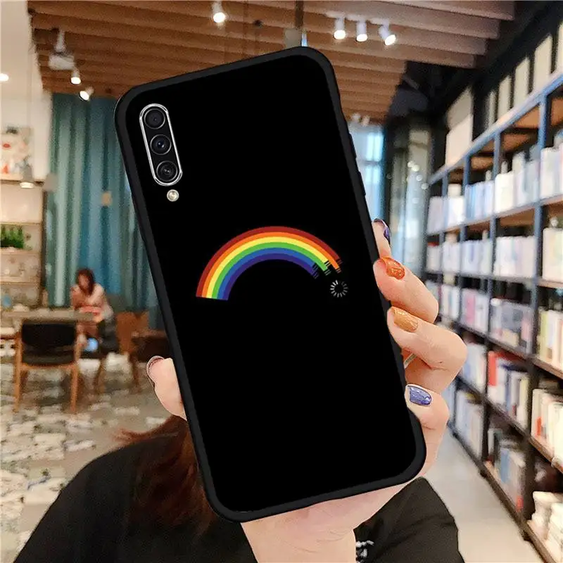 

Rainbow art color painting Phone Case For Samsung A20 A30 30s A40 A7 2018 J2 J7 prime J4 Plus S5 Note 9 10 Plus