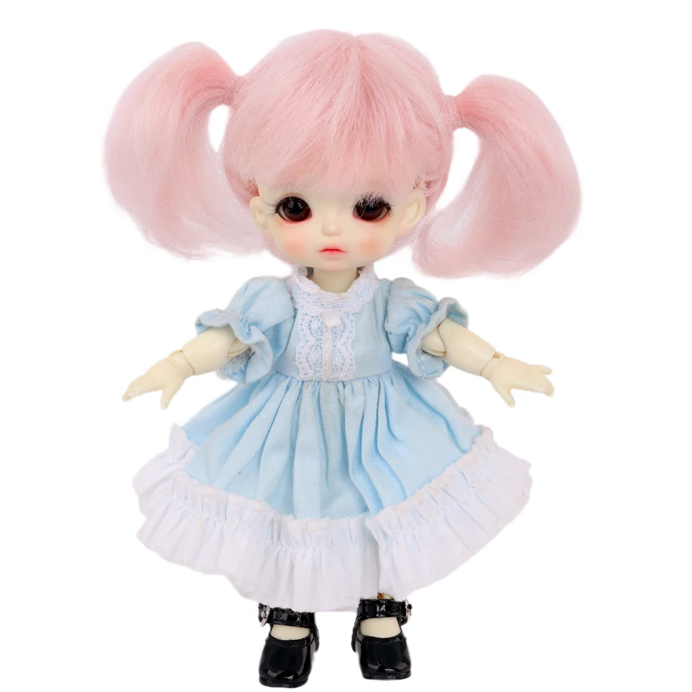 Аксессуары для кукол модные парики из мягкого волокна Омбре мохера куклы ob11 1/8