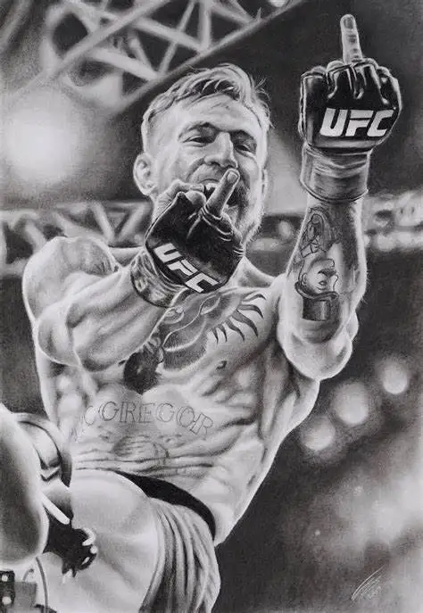 Больше стилей на выбор Шелковый постер CONOR MCGREGOR с художественной печатью