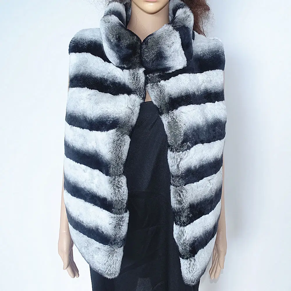 Натуральный женский жилет из кроличьего меха Lexus Rex | Женская одежда