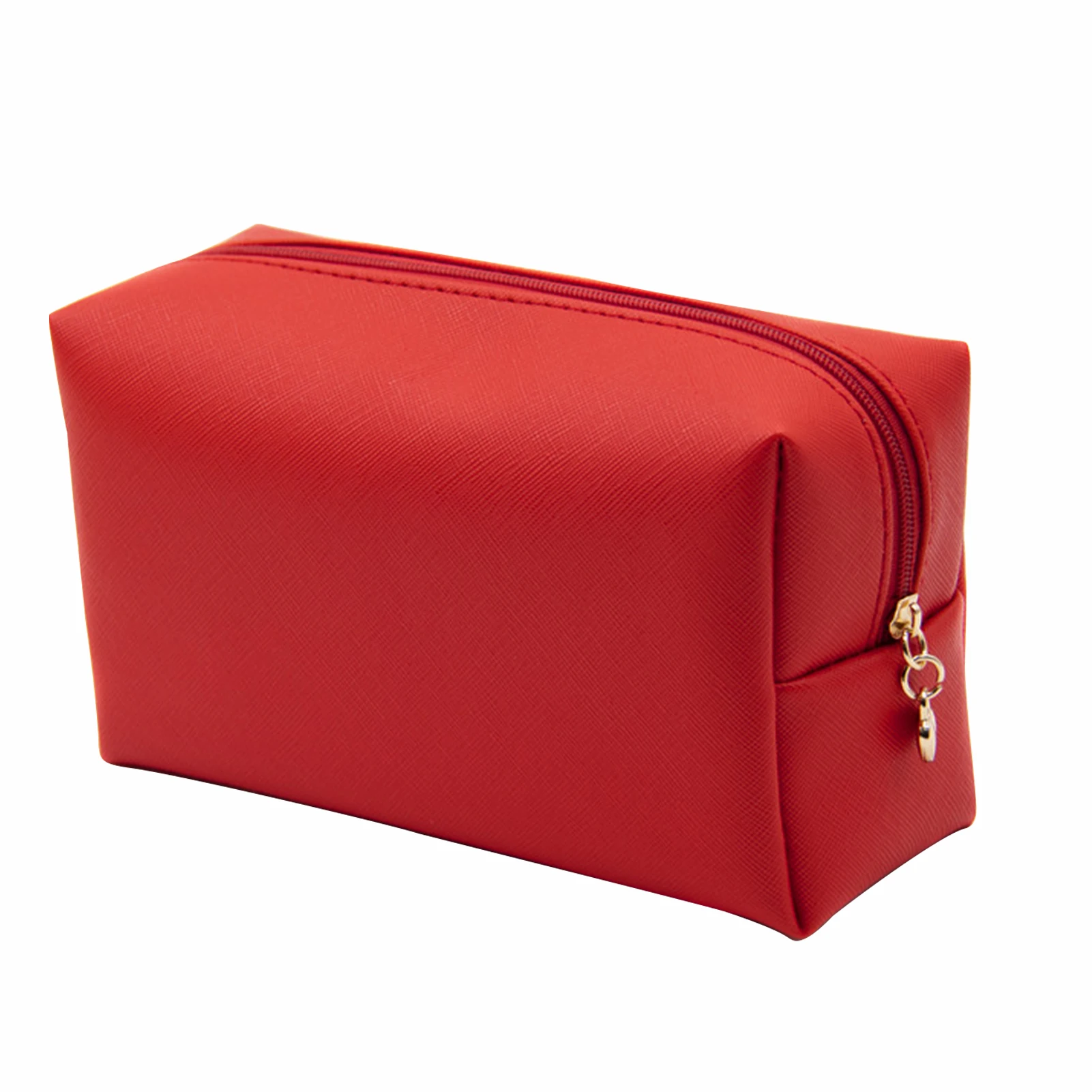 

For Woman Girl Gift With Zipper Home Waterproof Portable Pouch Lightweight Travel PU Large Capacity Cosmetic Case Makeup Bag