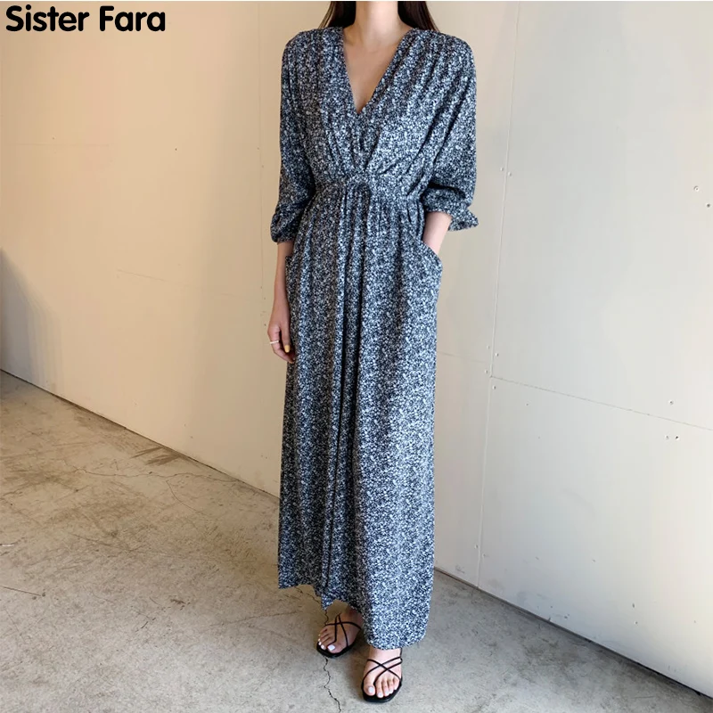 Шикарное платье Sister Fara с цветочным принтом для женщин весенние платья высокой