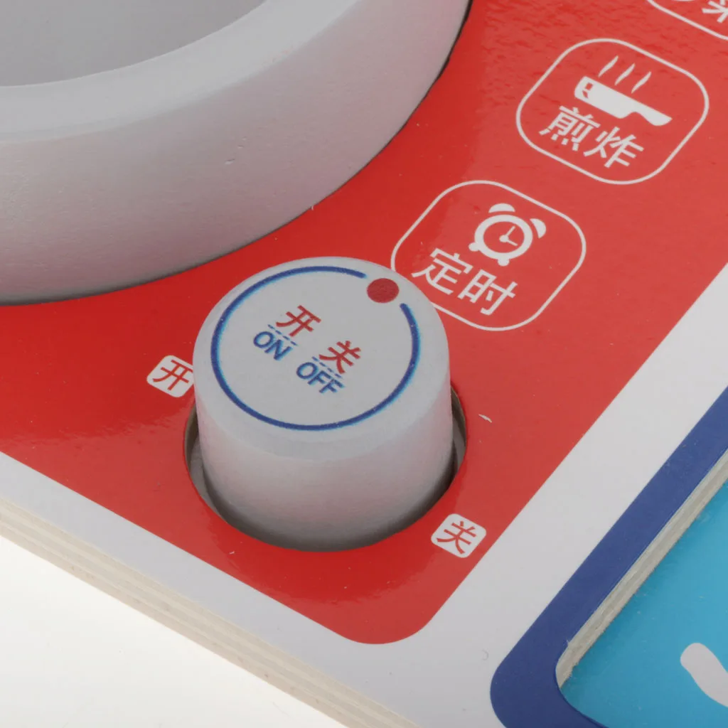 

1 Set Wooden Kitchen Gas Stove Toy Pretend Play Food Early Playset Toys