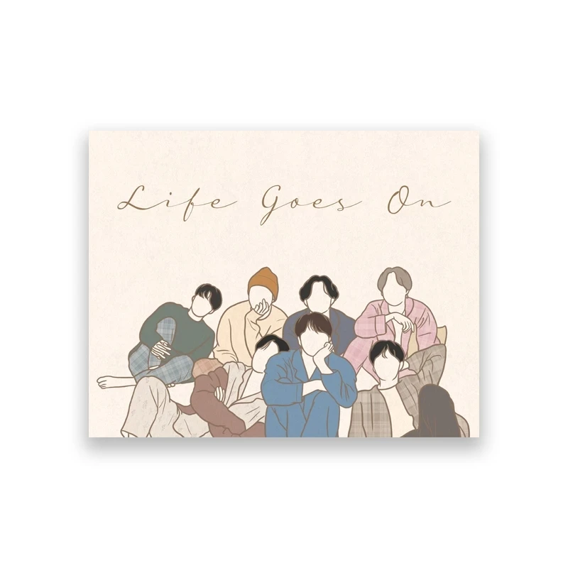 Kpop музыка Звезда линия лучший подарок для фанатов Картина на холсте настенное