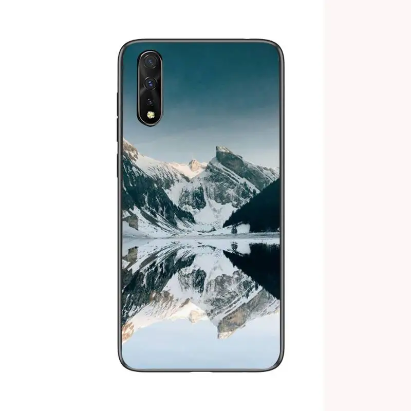 

Natural Scenery Lake Snow Mountain Phone Case For Samsung S6 S7 Edge S8 S9 S10 E lite2019 S20 Plus Cover Fundas Coque