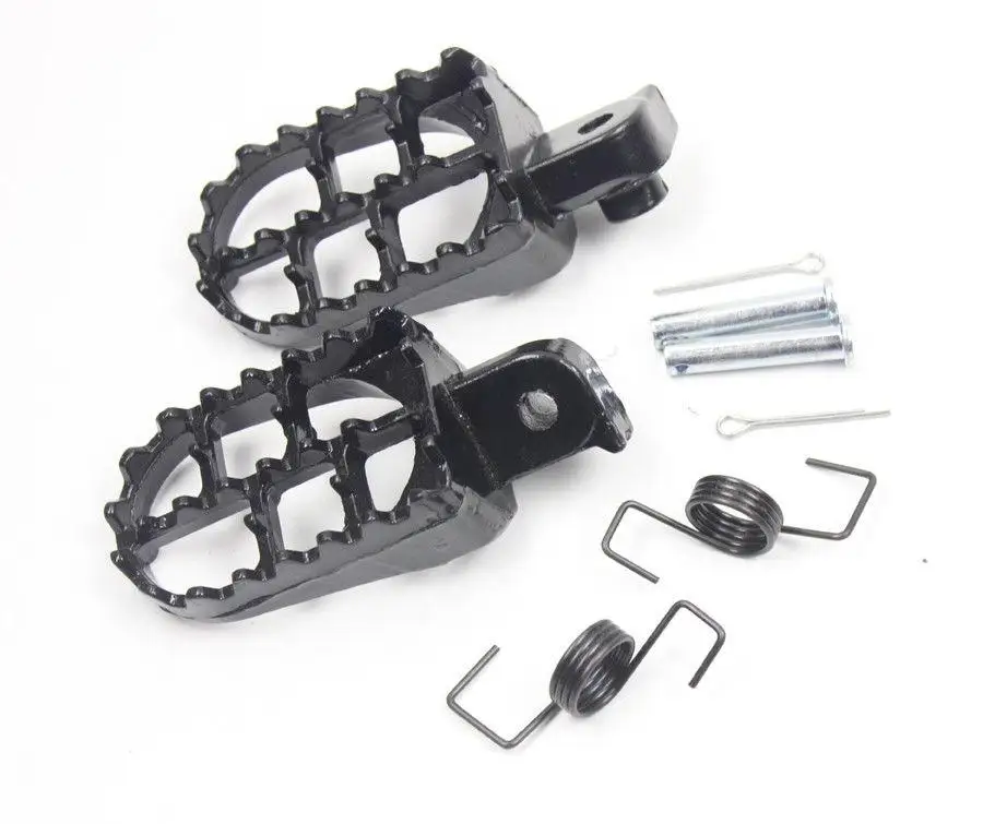 

2PCS Motorcycle Foot Pegs Rests Footpegs Set Fit For Yamaha TW200 PW50 PW80 Pit Dirt Bike SSR SDG For Honda X R 50 XR70 Pitr30