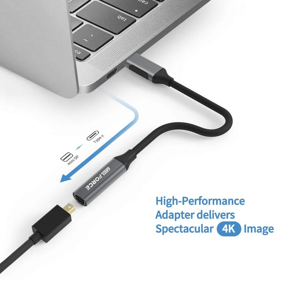 Адаптер порта mini DisplayPort USB Type C 4K60HZ Mini DP для дисплеев Apple LED Cinema с мини Displayport (24 дюйма
