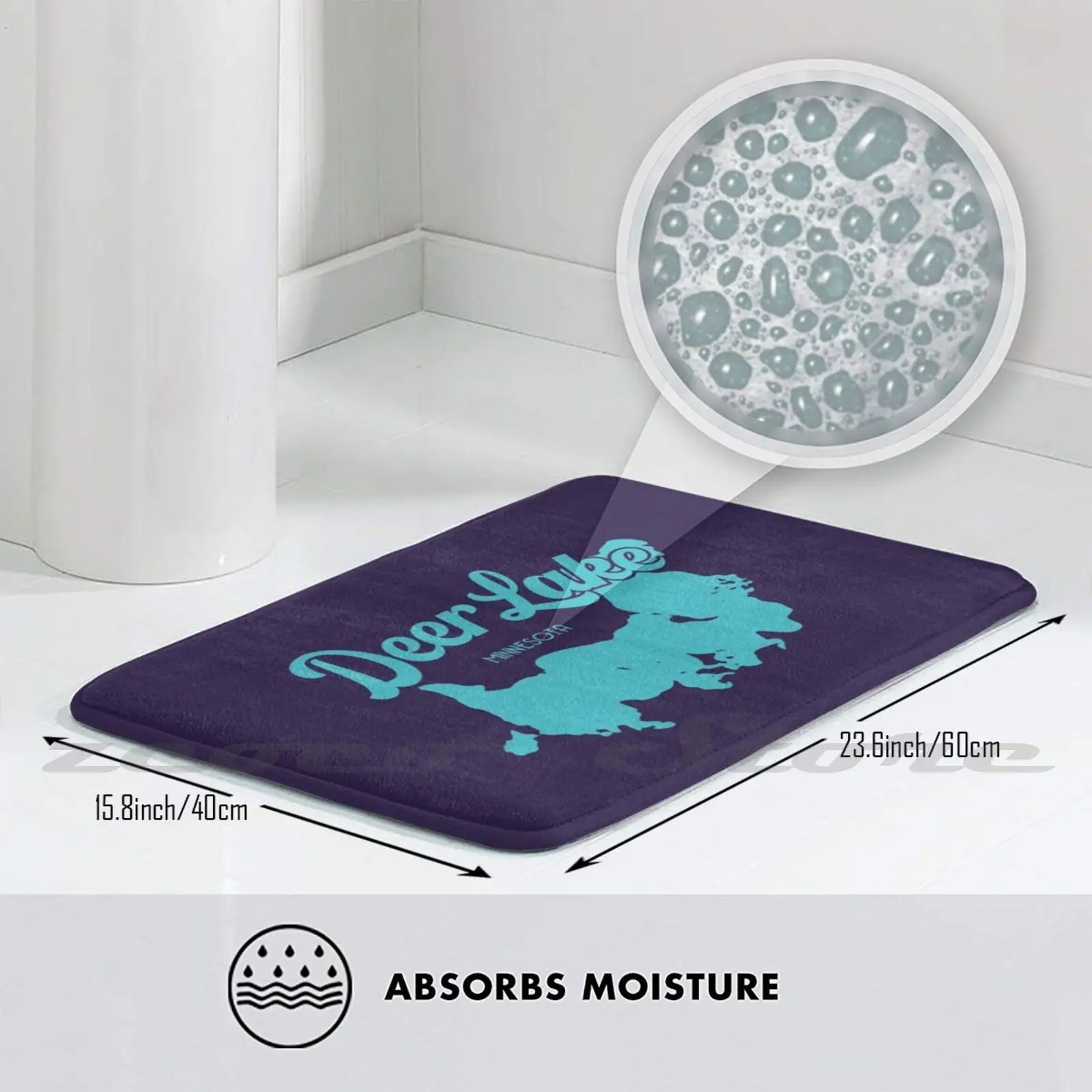 Олень озеро олень река Mn Ретро мягкий коврик для двери нескользящий поглощения