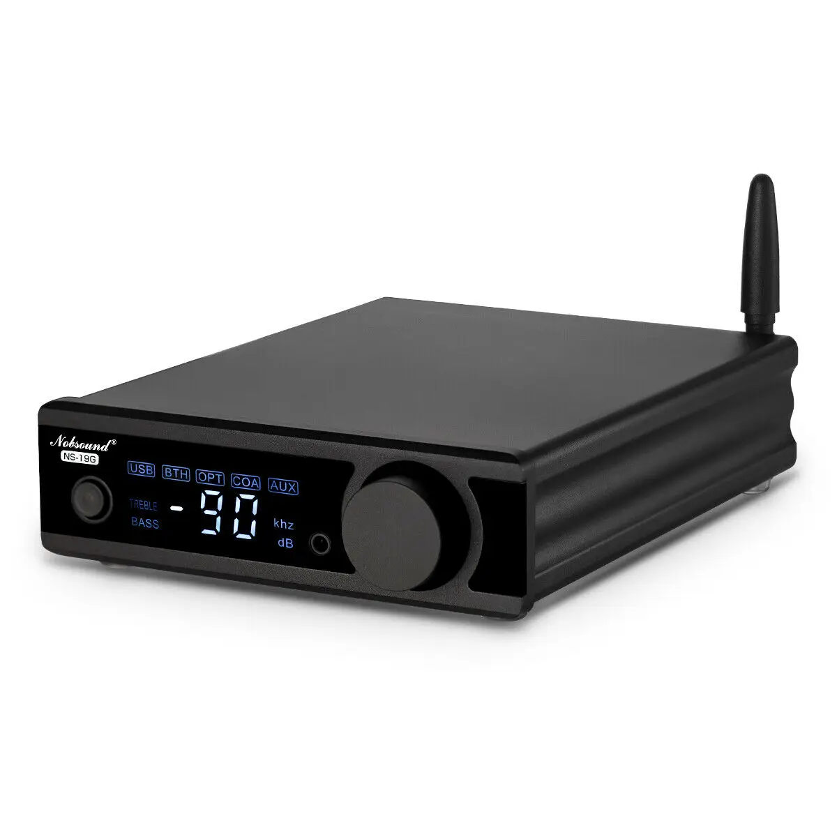 Черный Nobsound Hi-Fi стерео Bluetooth 5,0 TDA7498E Мощность усилитель с NFC активный сабвуферный наушник Amp USB/OPT/коаксиальный ЦАП Декодер - Цвет: Черный