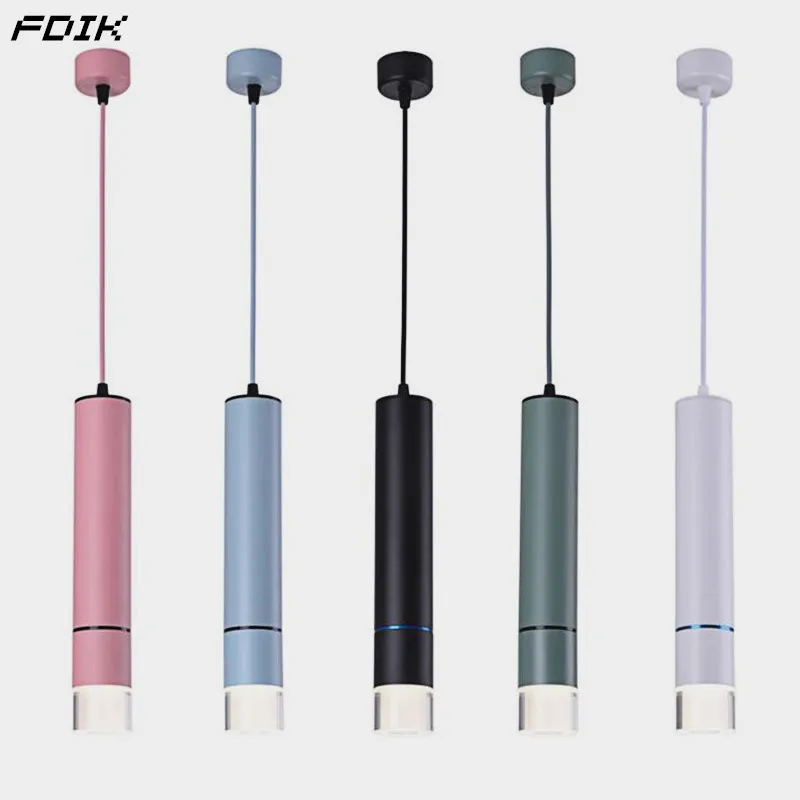 Светодиодный светильник с регулируемой яркостью цилиндрической формы длинная