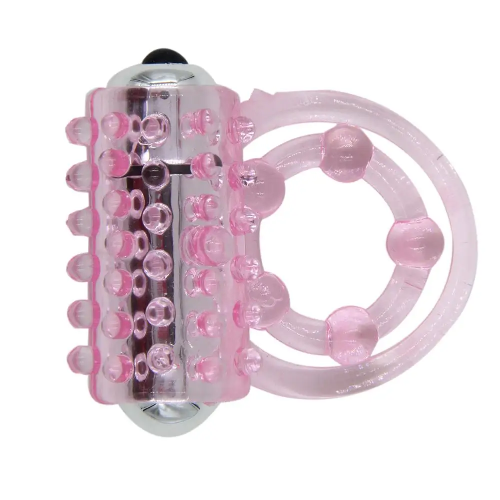 Мини вибраторы Кольца двойное кольцо Женская эякуляция шар петля замок секс