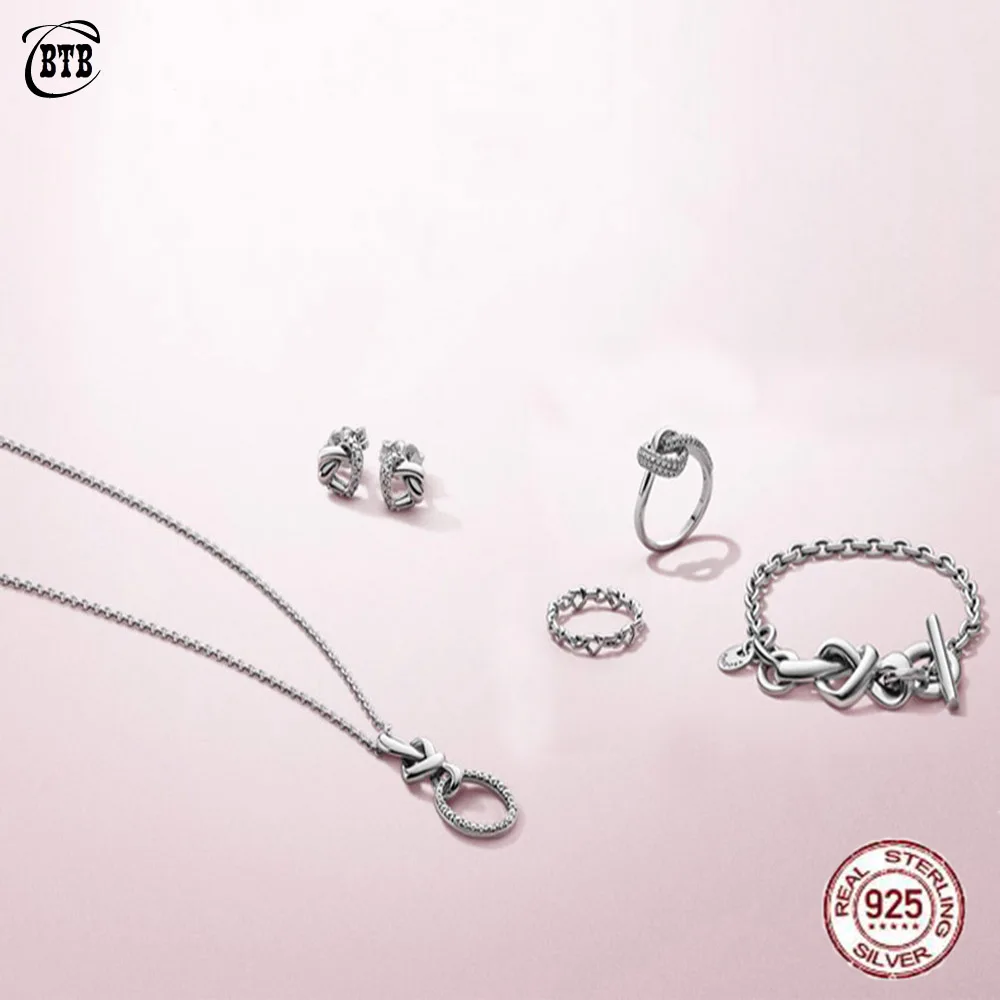 New 925 Sterling Silver Telescopic Bracelet Woman Bangle Fit DIY Beads Charm Rose Gold Fine Jewelry Gift For Female