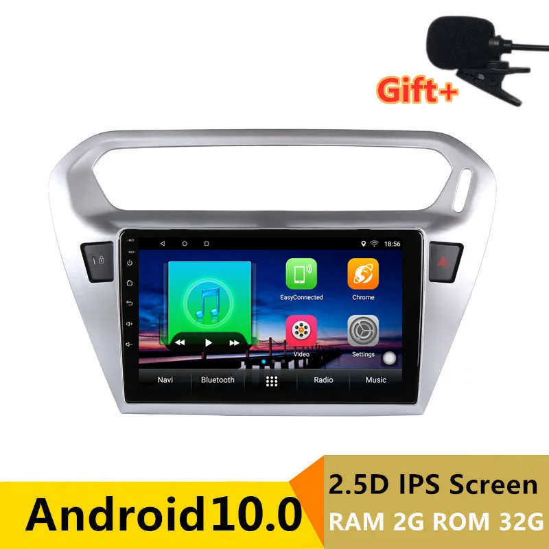 10 1 &quot2G RAM 32G ROM Android автомобильный DVD GPS для Peugeot 301 2014 2015 2016 аудио автомобильное