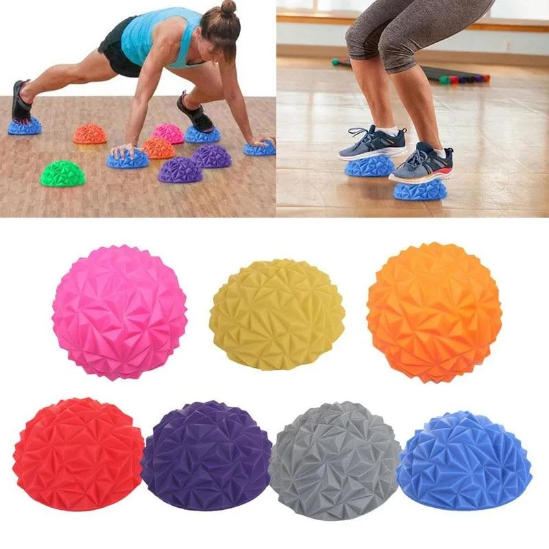 

Yoga Ball PVC Inflatable Massage Point Half Fit Ball Healthy Care Foot Children's Training Trainer Massage Ball Balance Sen D4A5