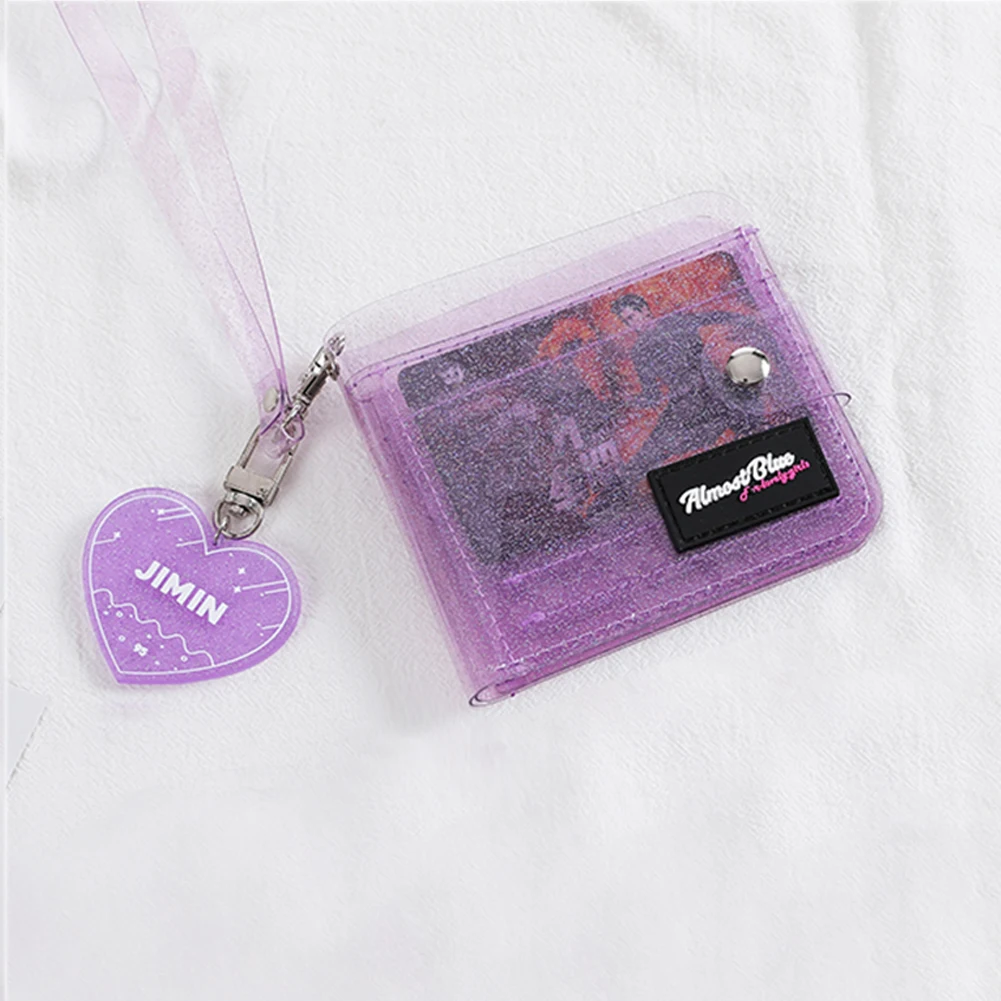 

Transparent Women Purse PVC Clear Jelly Bag Mini Money Wallet Card Holder Clear wallet ladies purse wallet Jelly Card Holder