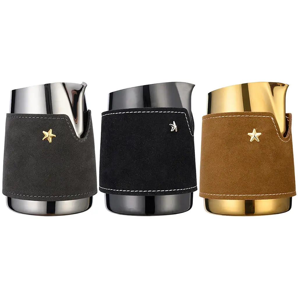 

Milk Frothing Pitcher Frothing Cup Espresso Latte Art Milk Steamer Cup Espresso Steaming Pitcher Handleless for Barista Tools