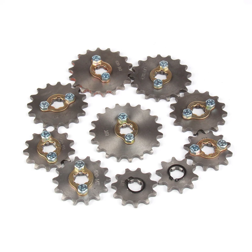 Mtorcycle parts Chain 428 16T 17mm and 20mm Front Engine Sprocket For 50cc to 125cc ATV Go DIRT BIKE BUGGY | Автомобили и