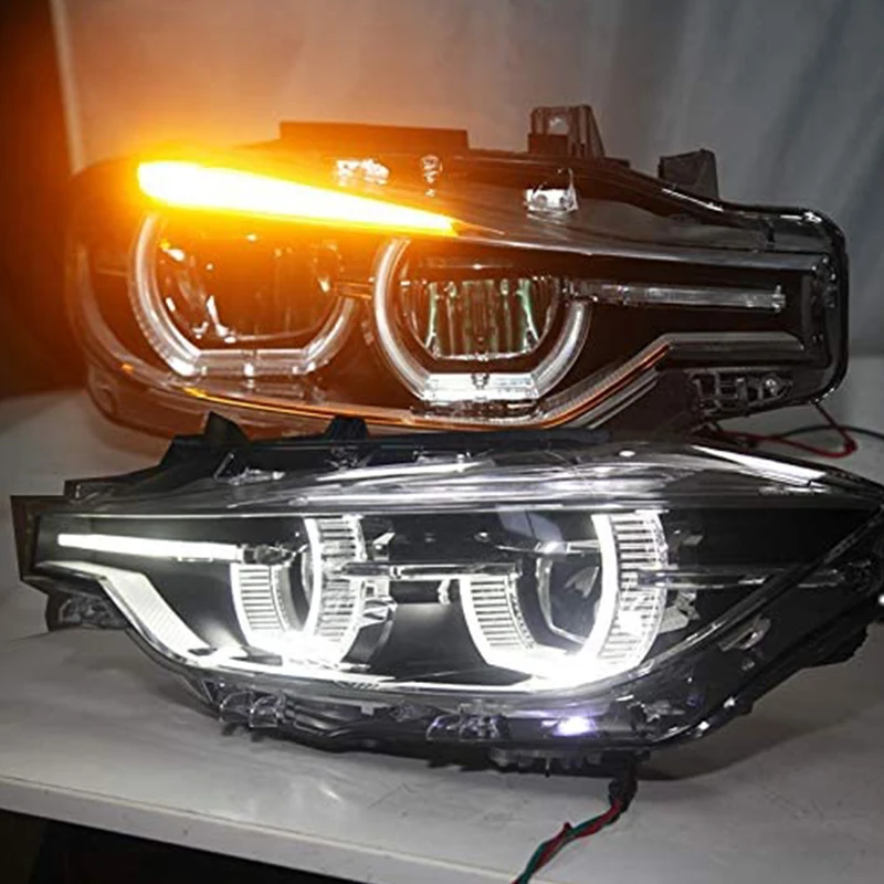 Светодиодный Ангельские глазки фары для BMW F30 F35 318 320 325 328 330 335 2013-2015 года подходит
