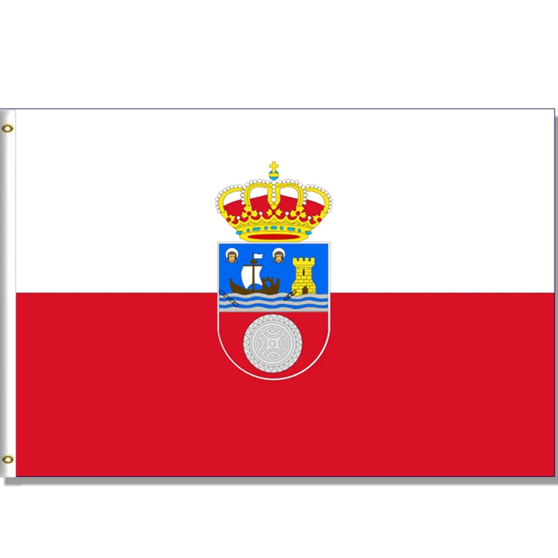 

60X90CM/90X150cm/120X180CM Cantabria Flag Spain Banner banner 100D Polyester brass grommets indoor outdoor custom flag