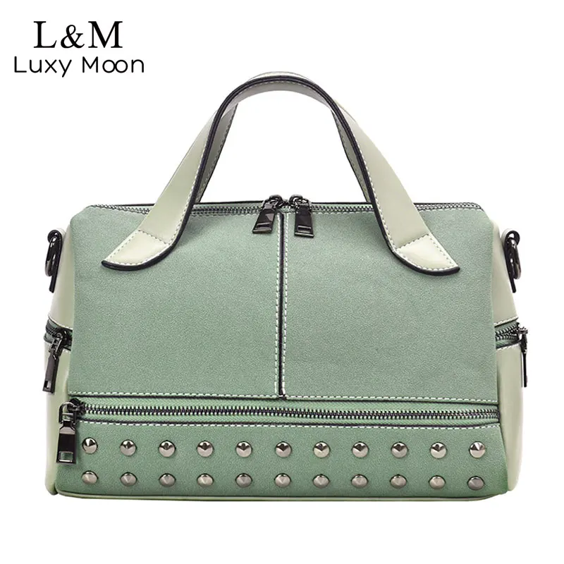 Элегантная женская сумка-тоут 2020 Повседневная модная замшевая кожаная