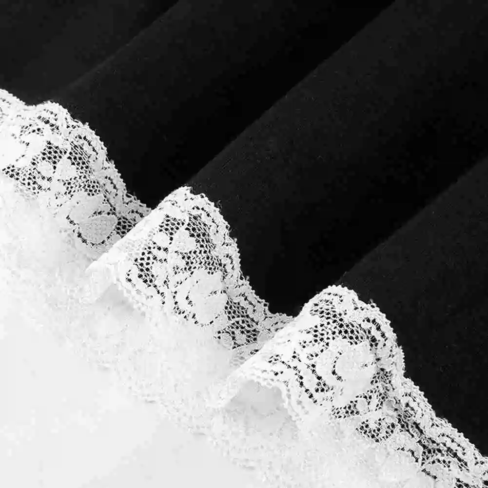 

Lace Hem Skirt Womens Skirt Slim Lace-up Mini Dress High Waist Short Skirt Black Low Waist E Girl Aesthetic Mini Tennis Skirt