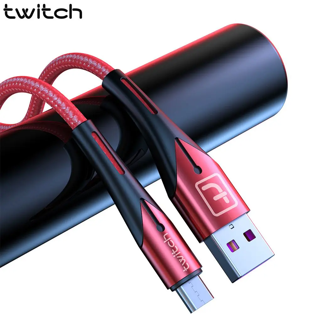 

Twitch Micro USB Cable 3A Fast Charging Usb Charger Microusb Cable For Samsung S7 Xiaomi Note 5 Pro Android Mobile Phone Cables