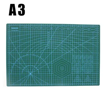 PVC A3 DIY Craft Cutting Mat Multipurpose Self Healing Cutting Mats for Quilting Double-Sided Leather Tools Mat for Cutting