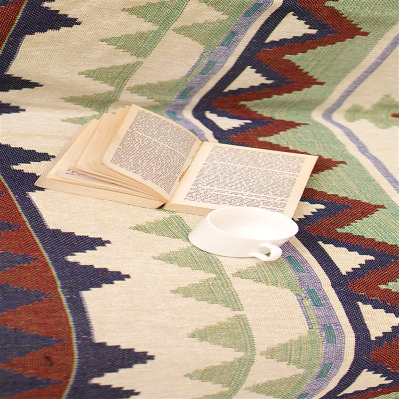 

Bubble Kiss Classical Style Throw Blanket Pure Cotton Universal Sofa Towel Blankets Simple Non-Slip Sofa Bed End Knitted Blanket