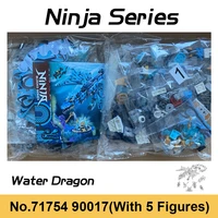 new ninja season 15 sea blue water dragon building blocks nya smith figures submarine flying dragon mech bricks toys for boys