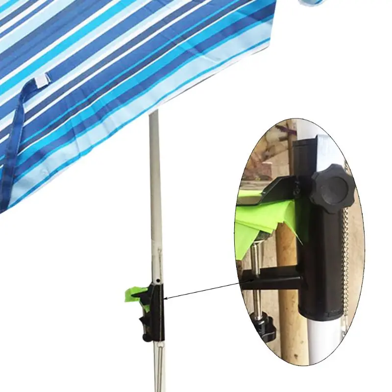 

Durable Parasol Holder for Square Balcony Railing Patio Umbrella Fixed Clip Home 87HA