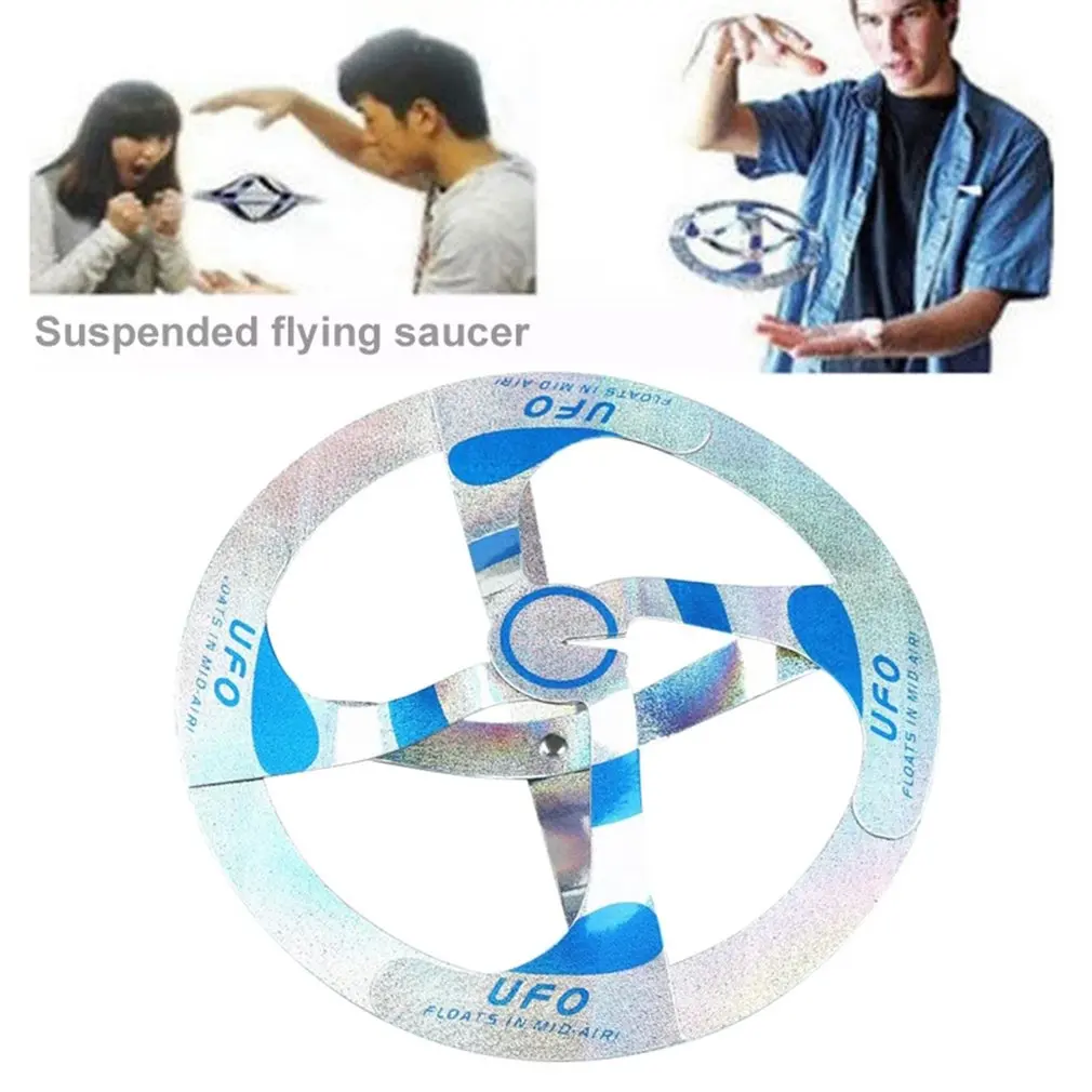 

magic ufo toy Mystery Mid Air UFO Floating Fly Saucer ufo Magic trick Magician Trick Props Show Tool flying magic ufo Toy Kids