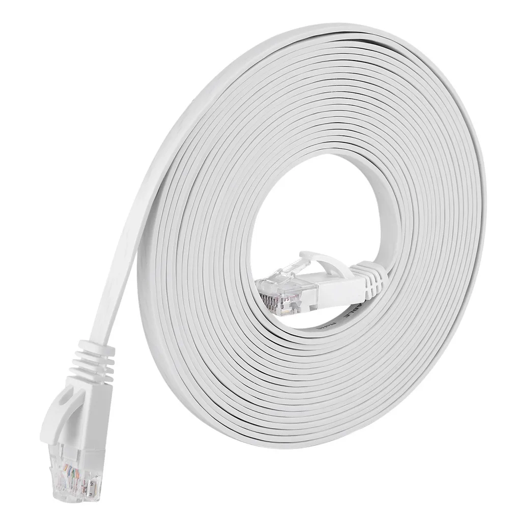 Высокопроизводительный Ethernet Кабель Cat 6 длиной 5 м плоский интернет сеть