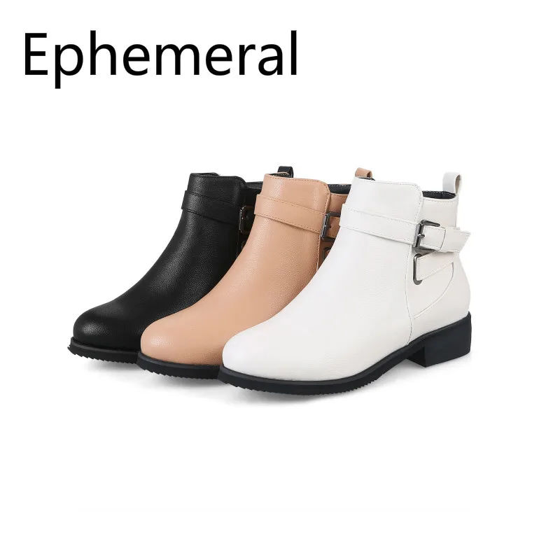 Женские блестящие ботинки на низком каблуке с круглым носком размеры 43 42 3 | Обувь