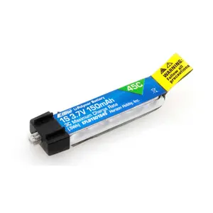 150mAh 1S 3.7V 25C Ultra Micro Rechargeable LiPo Batteries for T-28 P-51D RC Airplane