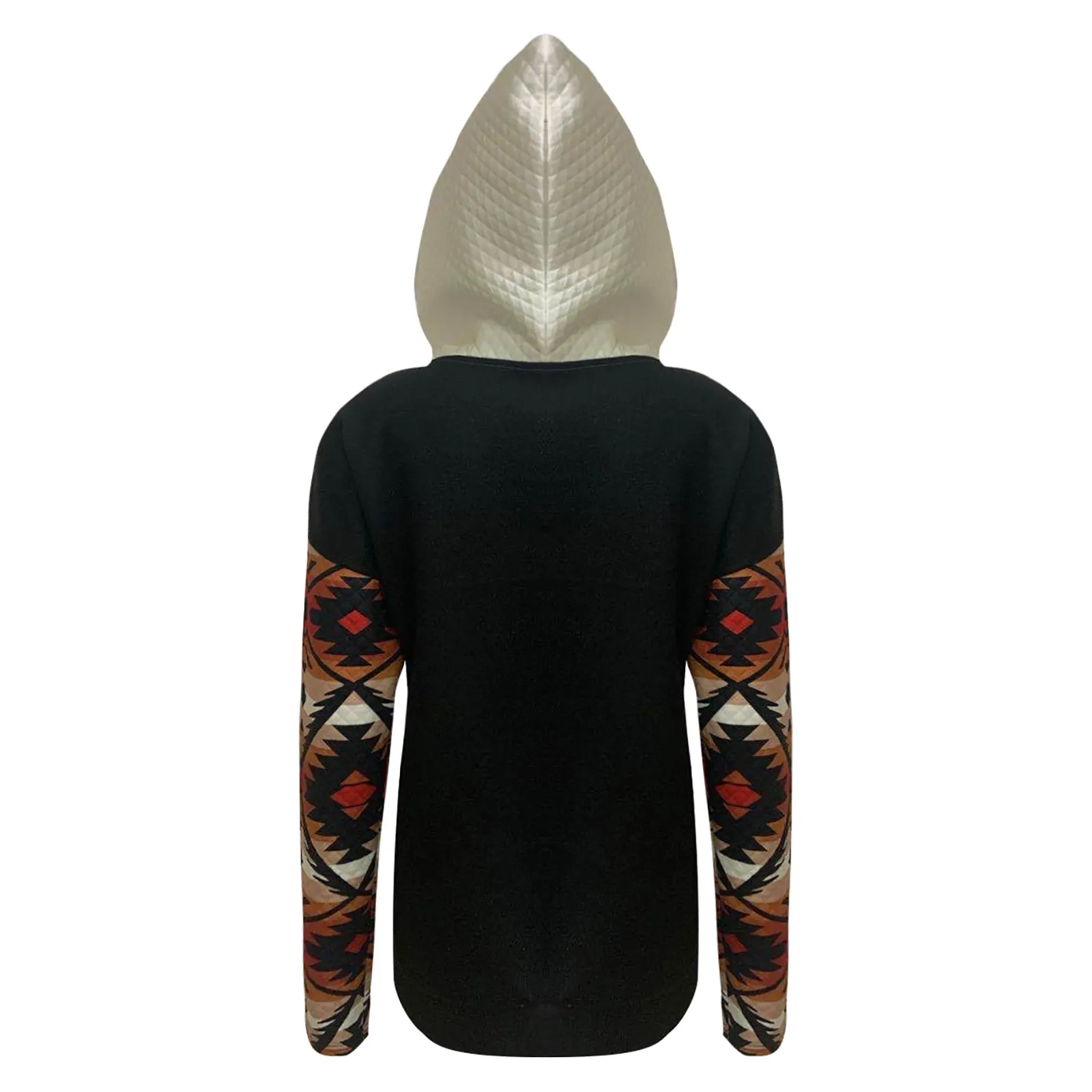 

Free Shipping Fashion Casual Women Hooded Patchwork Long Sleeve Pockets Pullover Sweatshirt Tops Sudaderas Para Mujer #SRN