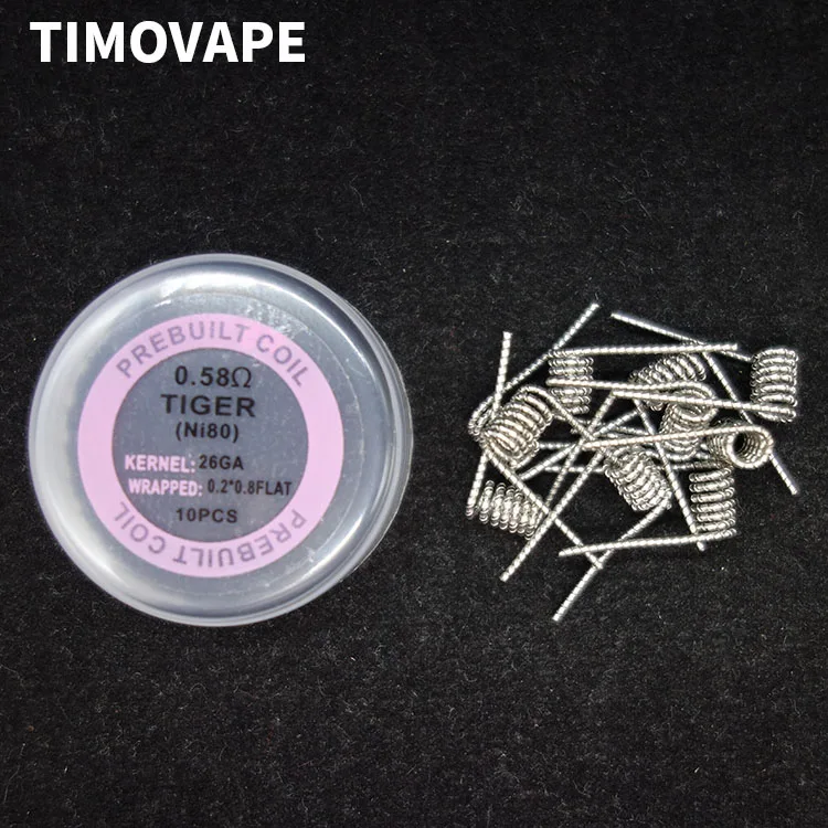 Предварительно собранная катушка Ni80 nichima A1 SS316L нагревательная Alien Clapton DIY готовые