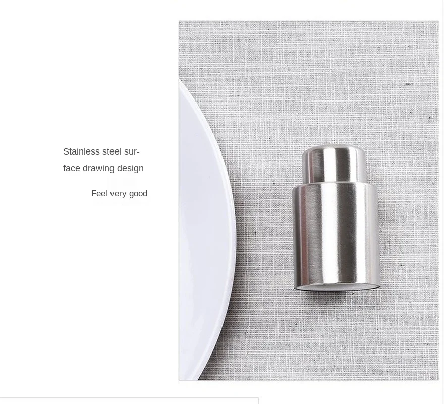 Пробка для вина из нержавеющей стали с силиконовыми инструментами бара пробка