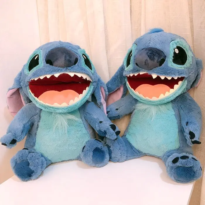 

Disney New Cartoon Stitch Backpack Fashion Model Plush Doll Hand puppet Cute Girl Decoration Toys