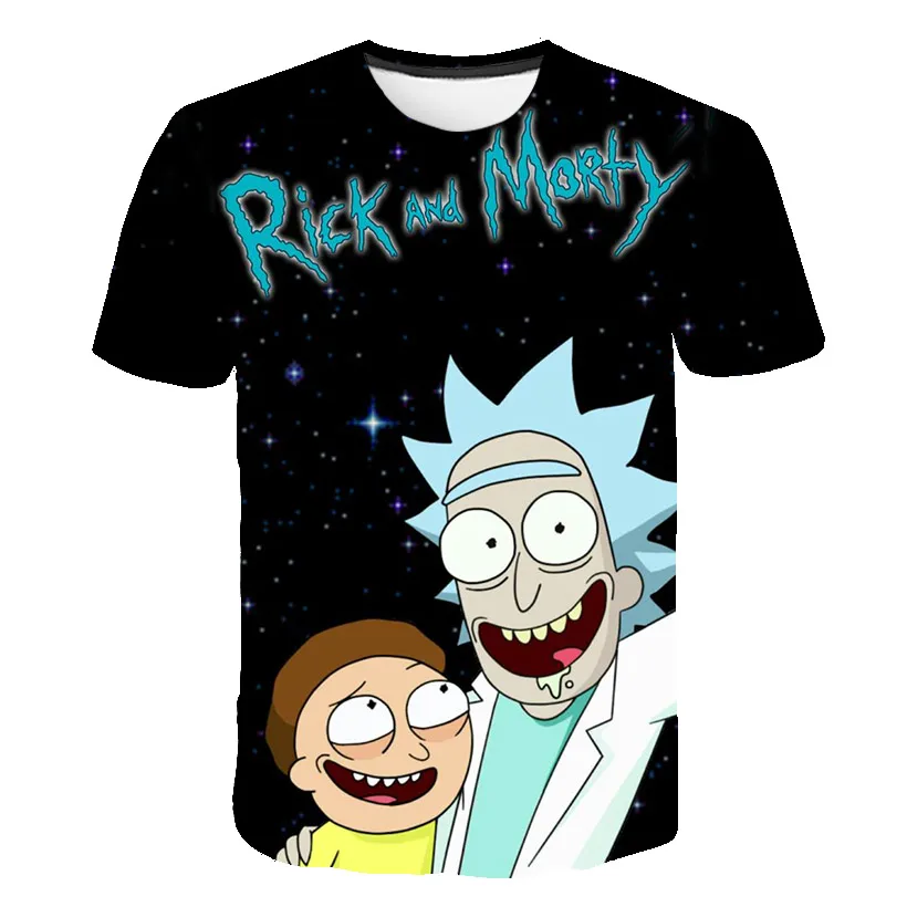 

Rick T-shirt Children alternative clothing Boy Baby T-shirt ladies 2021 summer 3D Printed Oversized T-shirt Shirt for Boy Girl