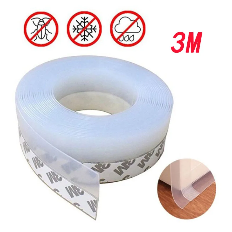 Уплотнительная лента для оконных дверей самоклеящаяся силиконовая резиновая