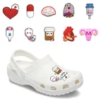 5-20 шт.лот, медицинская поставка, ПВХ подвески для обуви, стетоскоп, шприц, аксессуары, украшение для обуви, браслеты, украшения, подарок для детей