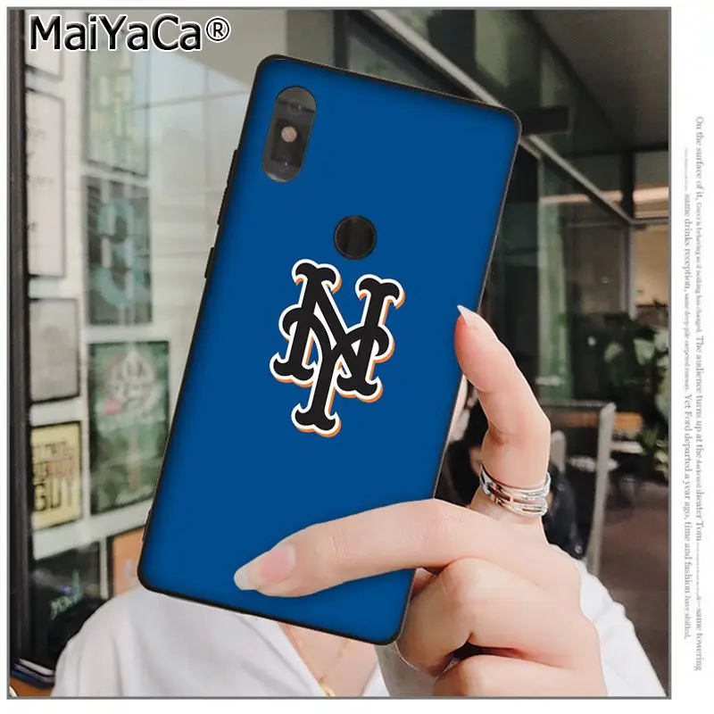 MaiYaCa New York Mets высококачественный чехол для телефона xiaomi mi 6 8 se note2 3 mix2 redmi 5 5plus note 4