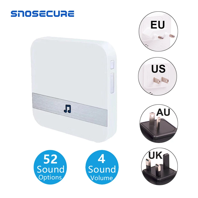 Беспроводной умный Видеозвонок SNOSECURE 433 МГц музыкальный ресивер для домашней