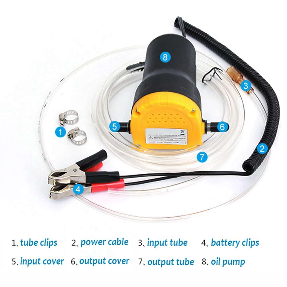 

Car Electric Oil Pump 12V Mini Engine Oil Extractor Fluid Suction Transfer Pump For Auto Car Boat Motor Vehicle Cleaning