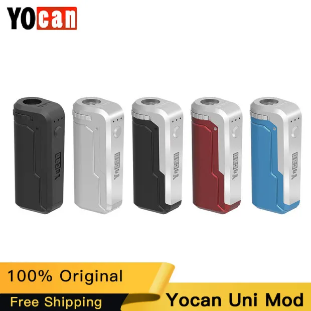 100% оригинал Yocan UNI Box Mod 650 мАч сухое травяное напряжение VV батарея для 510 Резьбовая